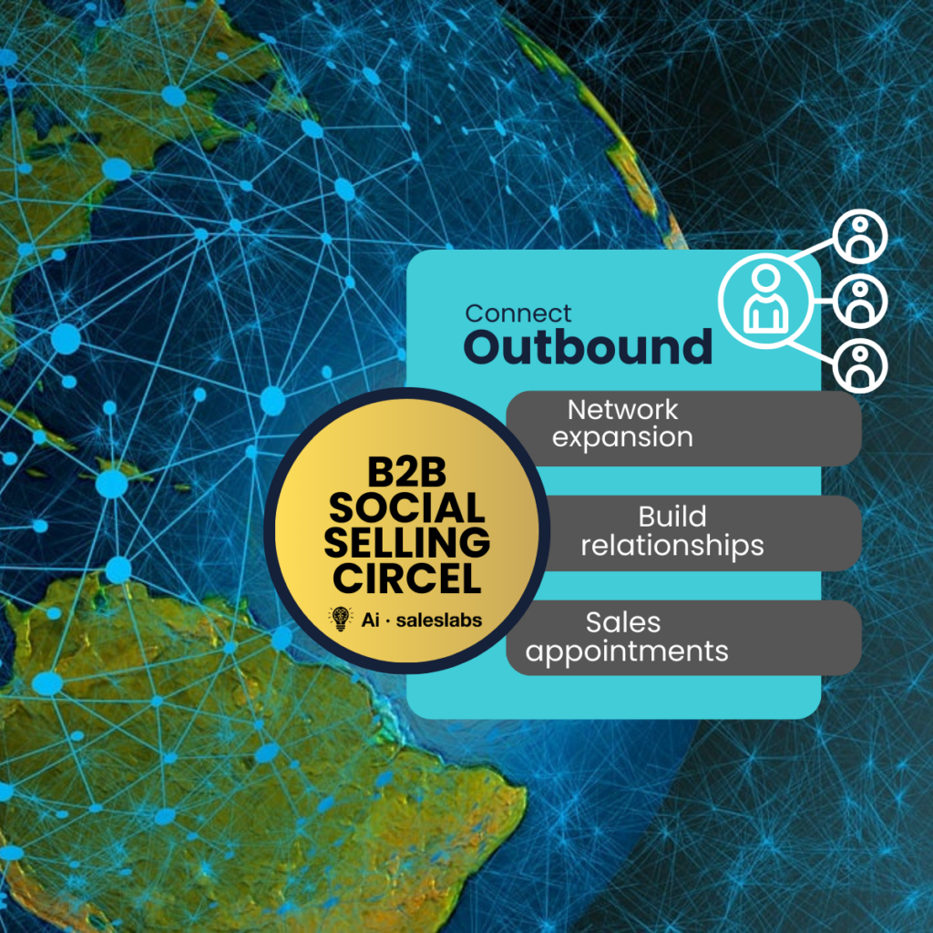 Outbound social selling and selling without active customer needs